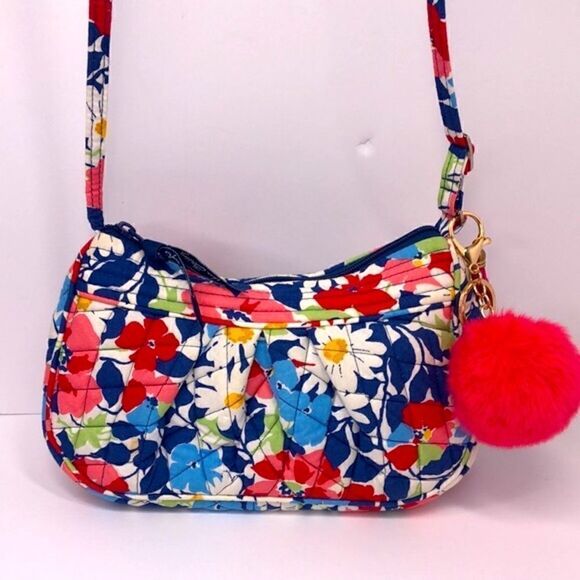 Vera Bradley Crossbody Bag, Summer Cottage Summer 2012, Bag Charm - Picture 2 of 11